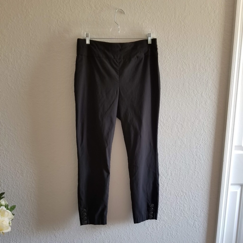 Black Stretch Ankle Pants
